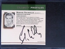 2004 Mario Lemieux Invitational Golf Program BERNIE NICHOLLS Cut Autograph!