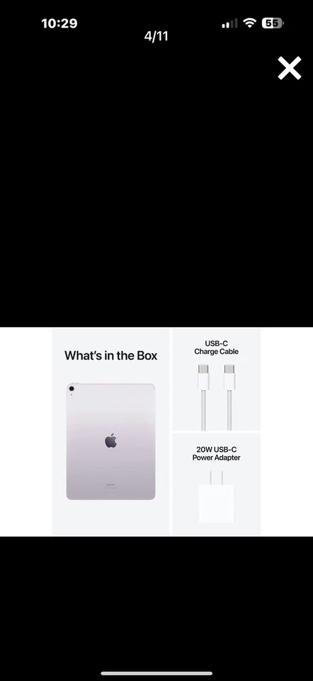 Apple 2024 iPad Air 13-inch M2 Chip 256GB Wi-Fi Purple MV2H3LL/A - Image 3 of 3