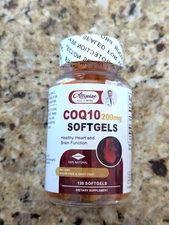 Alliwise COQ10 200 mg Softgels 120 count exp: 12/2026