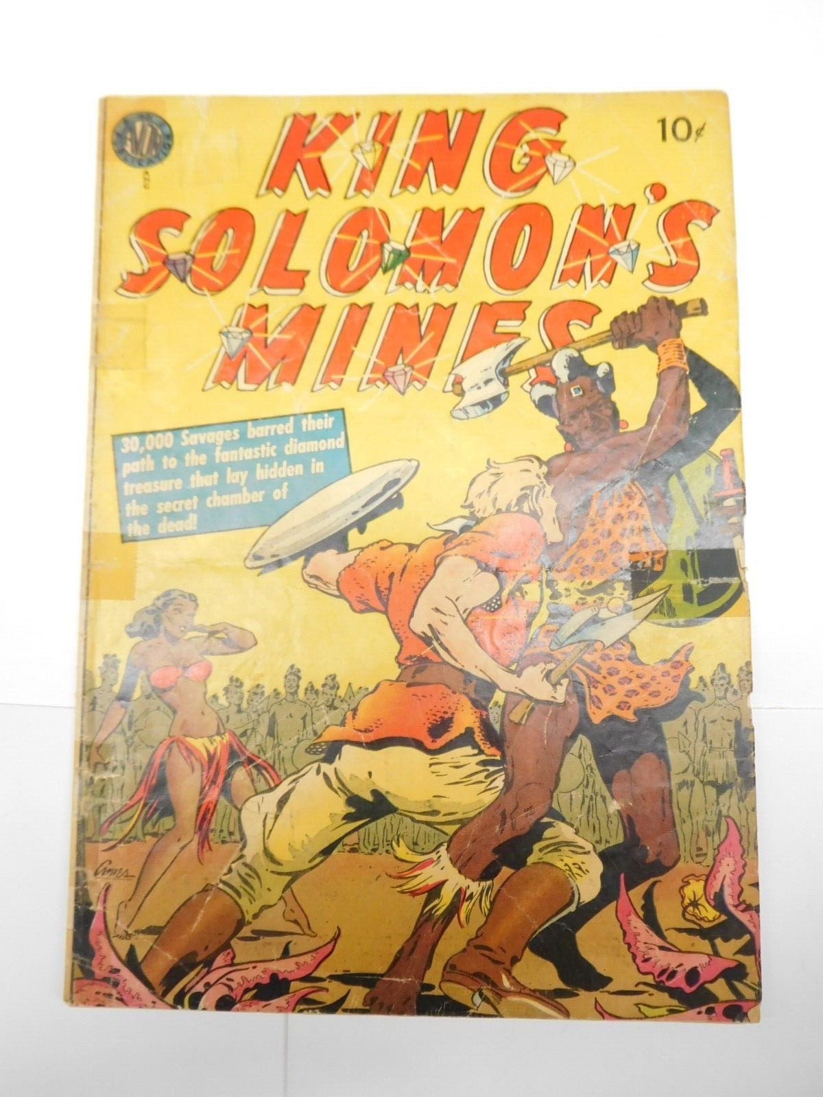 King Solomon Mines #1 1951 Avon Publications Golden Age Comic Jungle girl cover