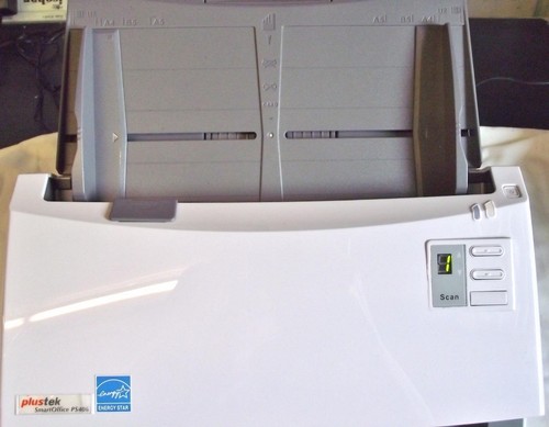 PLUSTEK Scanner 40 PPM SMARTOFFICE PS406 smart office scanner Some Yellowing - Picture 4 of 8