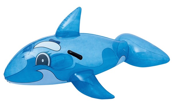 Bestway Wal Aufblastier Schwimmtier Blau 117 Cm Mit 2 Haltegriffen-image