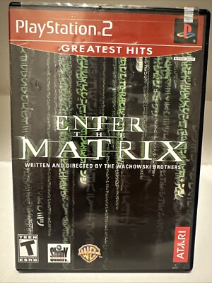 Enter The Matrix Greatest Hits Sony PlayStation PS2 Video Game Rated T PreOwned 