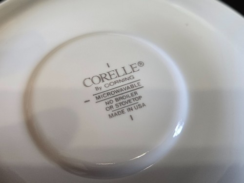 Corelle Summer Blush SET 4 Coffee Tea Mugs Cups & Saucers Pansies Flowers - Picture 11 of 15