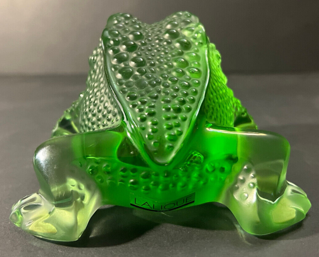 Lalique Green Frog Toad Gregoire 1 Of My 400+ Lalique Listings | eBay