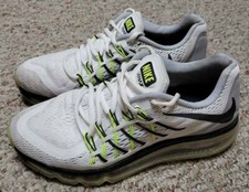 Custome NikeiD Nike Airmax Sneaker Shoes White Black 746768-991 Mesh 5Y