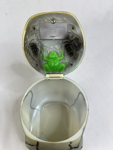 Ciotola porta caramelle teschio animato parlante Halloween vintage 1998 giocattolo stato spettrale - Foto 5 di 9