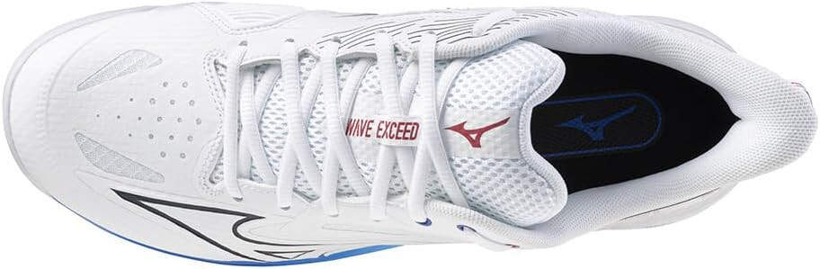 MIZUNO Tennis Shoes WAVE EXCEED 5 OC White Navy Blue 61GB2312 US8