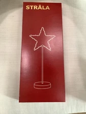 2 Ikea STRALA LED Star Table Window Decoration battery with timer 16" NEW