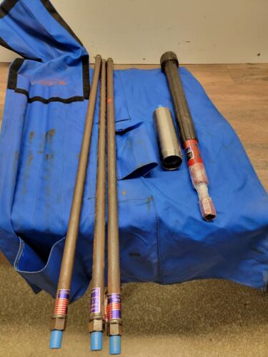 2" AMS CORE SAMPLER with (3) 3' extensions and slide hammer 5/8" threads