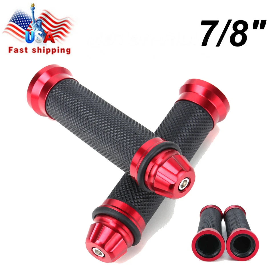 Empuñaduras manillar moto 7/8" 1" para Suzuki GSXR 600 750 Honda CBR600RR Foto 2 de 4