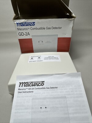 MACURCO GD-2A combustible Gas Detector 12-24vdc or vac white 32to 120F 
