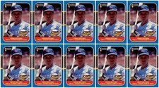 (10) 1987 Donruss Highlights #26 Kevin Seitzer Kansas City Royals Card Lot