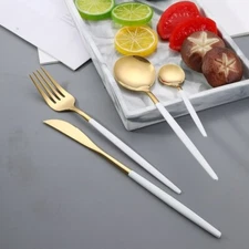 20pcs Dinnerware Cutlery Set Stainless Steel Knife Fork Spoon Tableware Kitchen