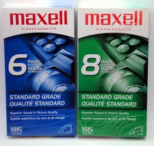 MAXELL T-120 T-160 New BLANK VHS Video Tapes Standard Grade Videocassette SG