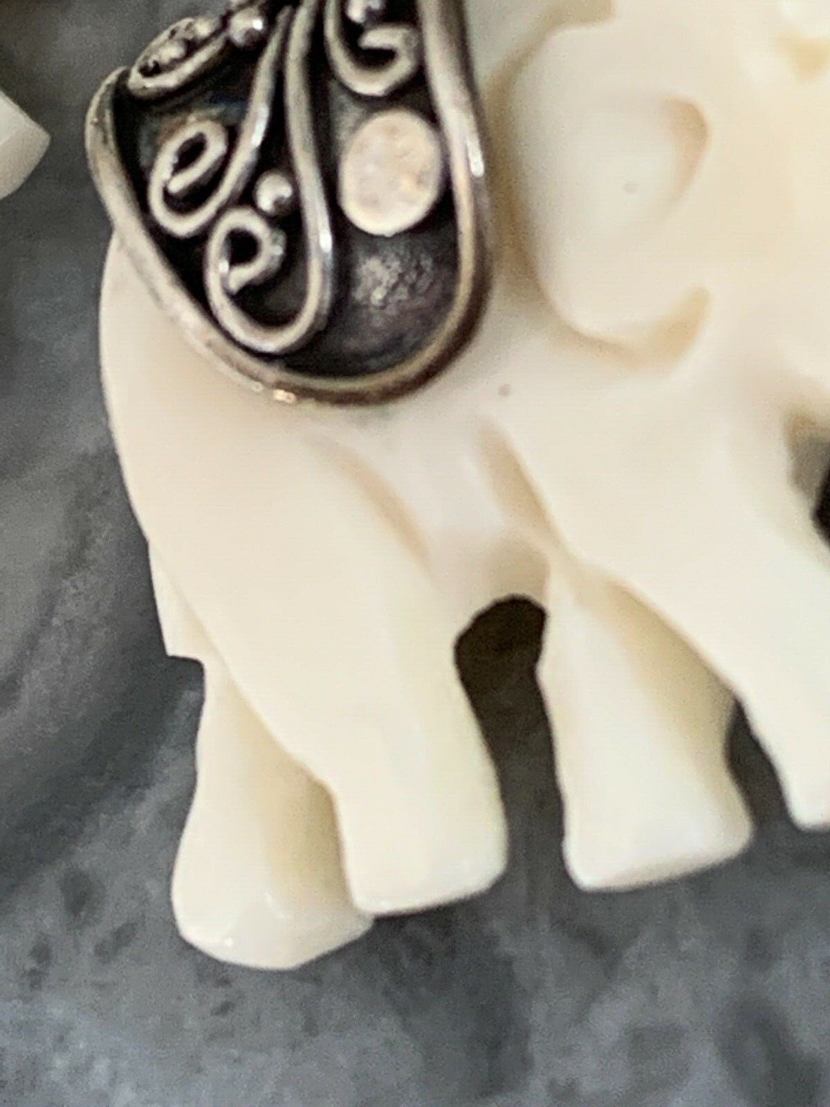 Solid Silver Earrings  Carved Hallmarked - image 8