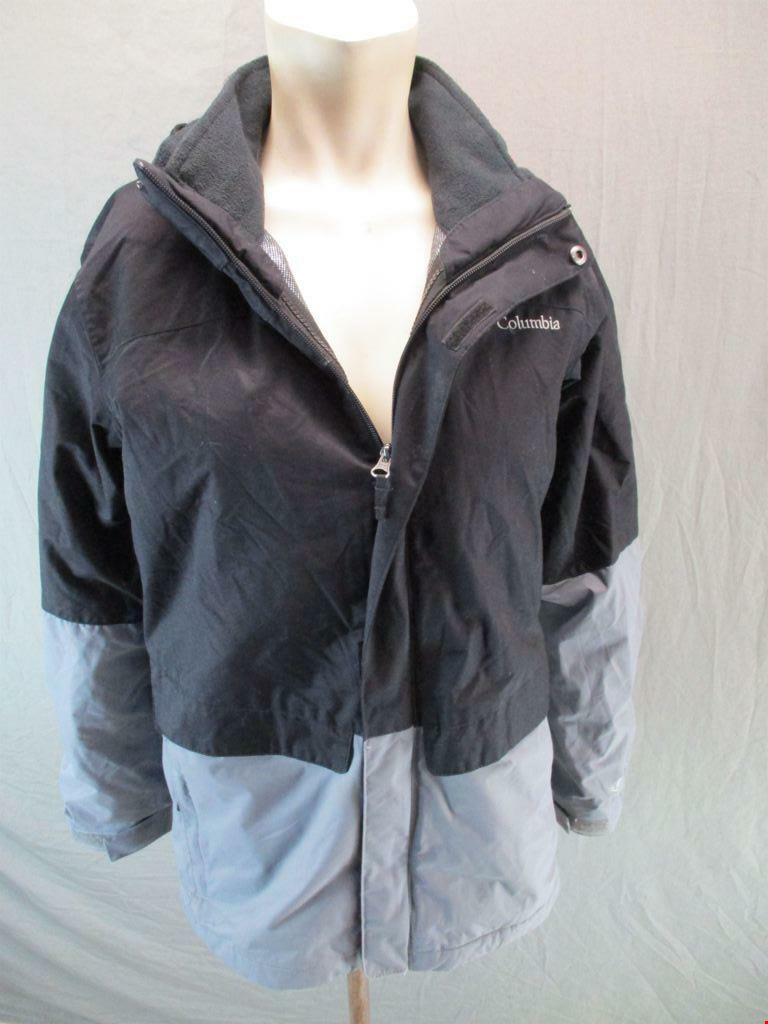 Columbia Size L(14-16) Boys Black Full Zip Hooded Thermal 3-in-1