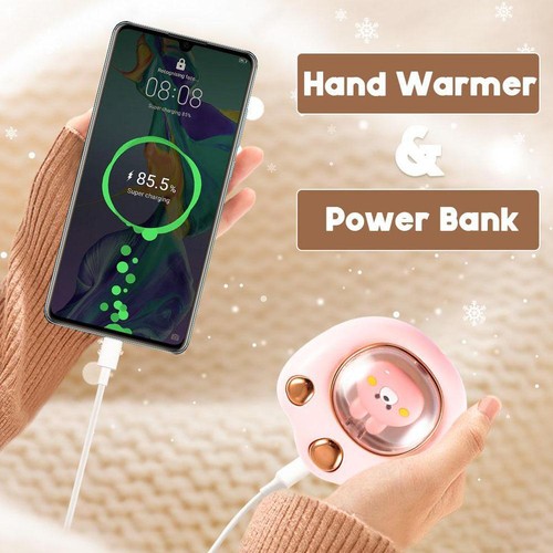 Hand Warmer Winter Portable USB Rechargeable Mini Cute Cat Claw Shapea3d8 GTR1 - Picture 14 of 21