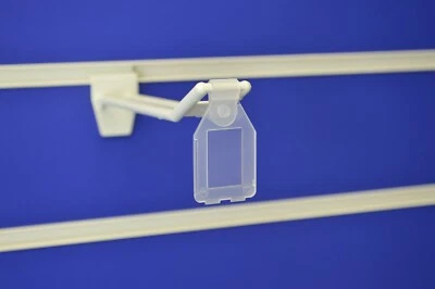 POS DISPLAY SHOP 100 x Euro Hook EPOS Swing Tag Price Ticket Label Holders 25mm x 27mm H PDS526P