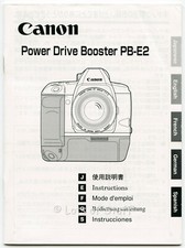 Canon Power Drive Booster PB-E2 Manuale Istruzioni