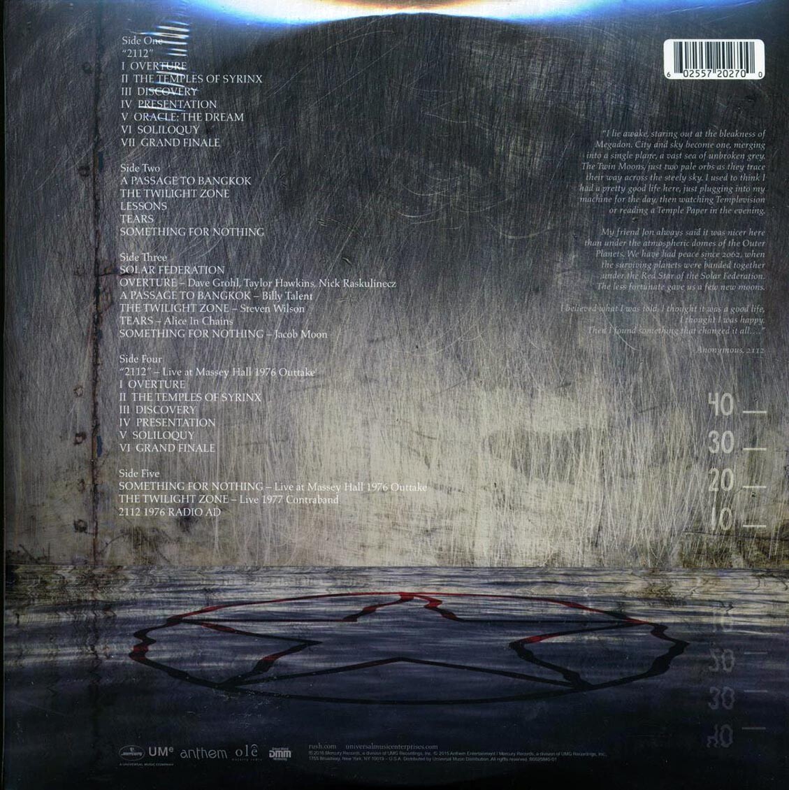 2112 (40th Anniversary) by Rush (Record, 2016) for sale