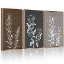 Drsoum Vintage Flower Wall Art Retro Floral Wall Hanging Decor Rustic Farmhou...