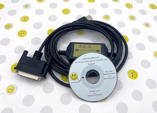 PLC Cable, Inc Automation Direct USB D3-DSCBL-2 D3-350 DL405 DL205 DCM - 第 1/1 張圖片