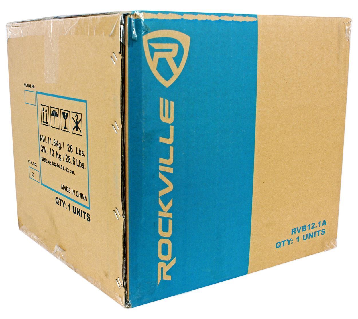 Rockville RVB12.1A 12 Inch 500W Active Powered Car Subwoofer+Sub Enclosure Box