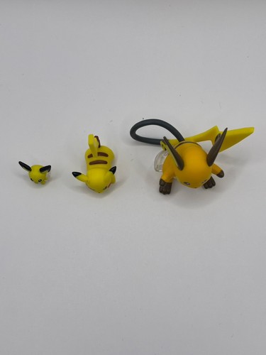 Pokemon Scale World Kanto Region Pichu & Pikachu & Raichu 1/20 Figure Genuine - Picture 10 of 24