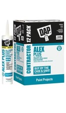 12-Pack DAP Alex Plus Acrylic Latex Caulk Plus Silicone Interior Exterior CLEAR