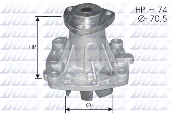 Dolz Wasserpumpe MotorküHlung A330ST FüR U92 Alfa 155 33 Chrysler Opel Frontera-image