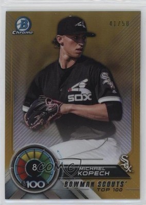 2018 Bowman Scouts' Top 100 Gold Refractor 41/50 Michael Kopech #BTP-8 13iq