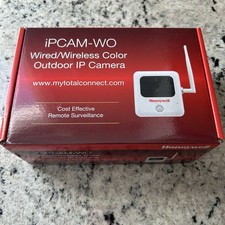NEW Honeywell iPCAM-WO Color IP Wireless Outdoor Security Camera White IP65