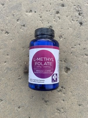 *2 NEW* MD. Life L-Methyl Folate, 2.5mg, 60 Capsules/BOTTLE Exp 7/2026