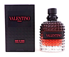 Valentino Uomo BORN IN ROMA Coral Fantasy 3.4 oz. EDT Spray New NO CELLOPHANE