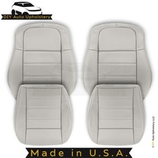2005-2008 Fits Dodge Magnum Leatherette Front Replacement Covers Light Graystone