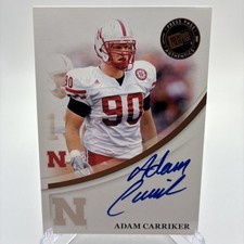 ADAM CARRIKER 2007 Press Pass Bronze Autograph Rookie Card RC AUTO. rookie card picture