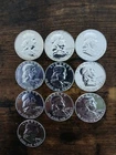 FRANKLIN HALF DOLLAR BU LOT OF 10 - Various Dates