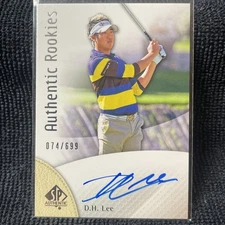 2013 SP Authentic AUTO ROOKIE DH Lee RC #98 SP PGA Golf Card 74/699