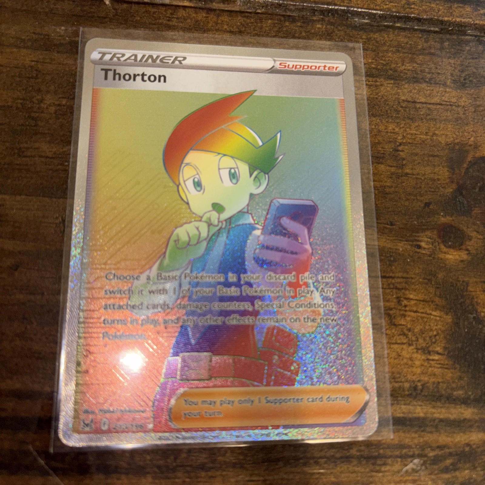 Thorton - 210/196 - Pokemon Lost Origins Secret Rare Card NM