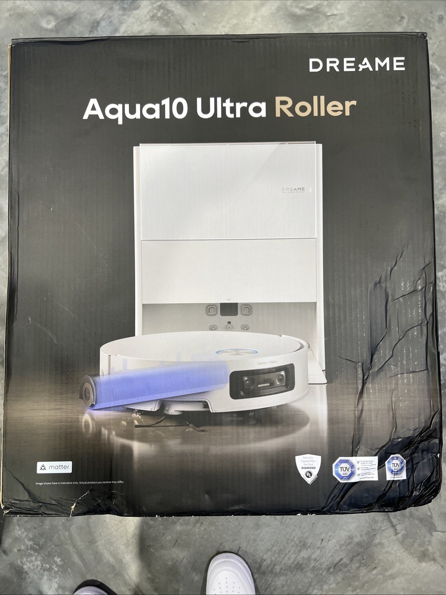 DREAME Aqua10 Ultra Roller Robot Vacuum Roller Self-Cleaning