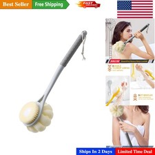 Versatile Back Scrubber with Loofah and Soft Bristles   Ideal for Relaxation