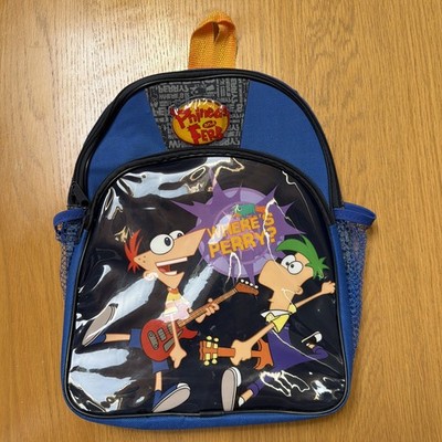 Phineas und Ferb Kinder Schulrucksack Neu Mit Etikett Vintage