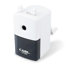 Carl Office Equipment Manual Pencil Sharpener Fits Thick Pencils White CP-300-W