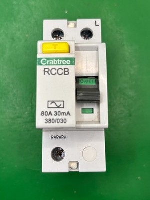 Crabtree 380/030 80A 30mA RCCB RCD