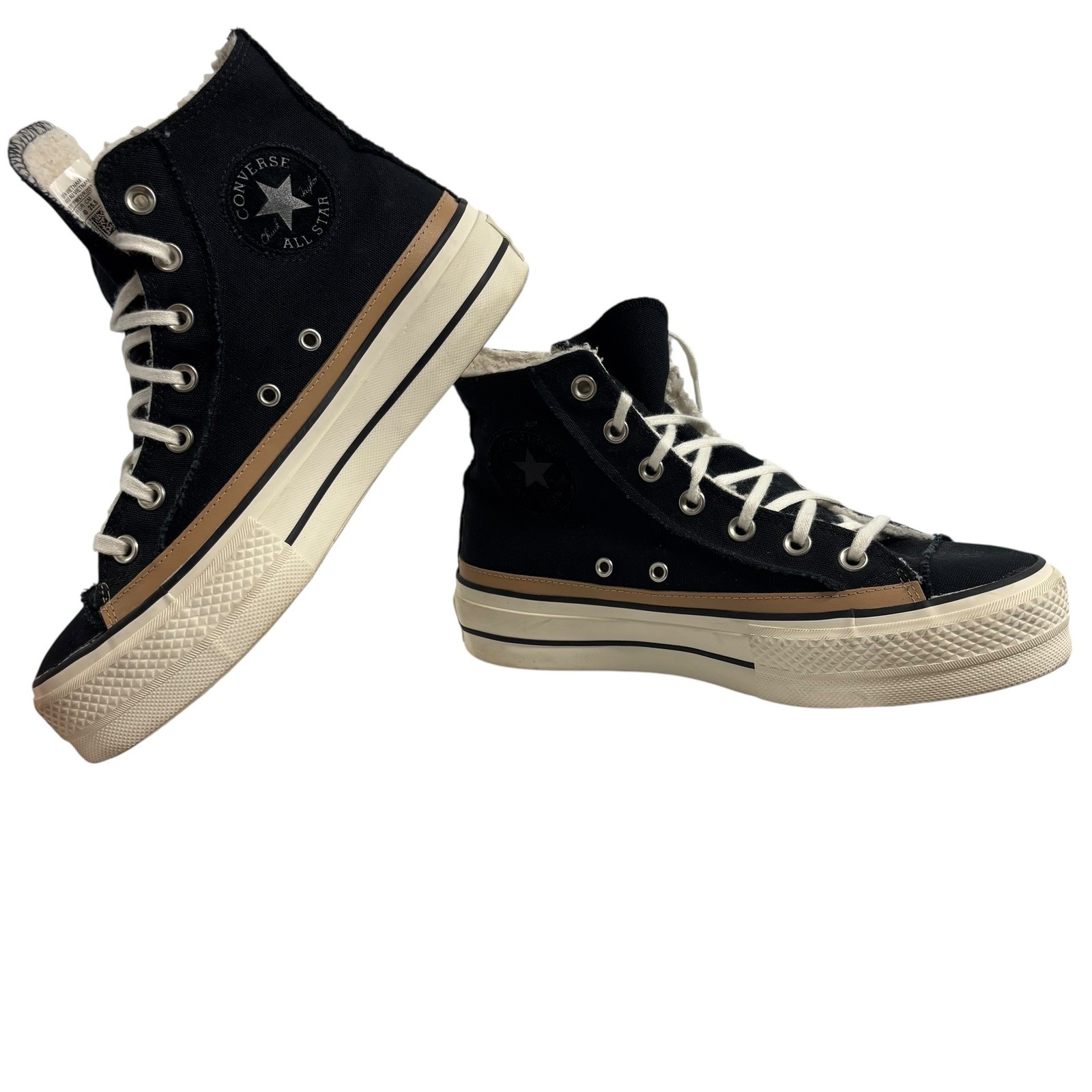 Converse Chuck Taylor All Star Lift High Top Platform Sneakers in Black Size 9-image