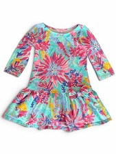 Lilly Pulitzer Girls Mini Ruffle Bow Dress Sz. S