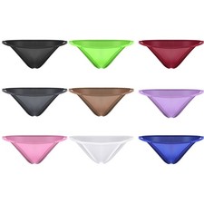 Mujeres Tangas Noche Bragas Calzoncillos Elásticos Brillante Traje de Baño Micro Bikini Playa