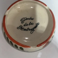 Vintage Tonala Ash Tray Mexican Folk Art Pottery Noe Suro Signed