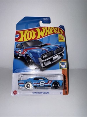 Hot Wheels '68 Mercury Cougar HW Muscle Mania Blue NOC